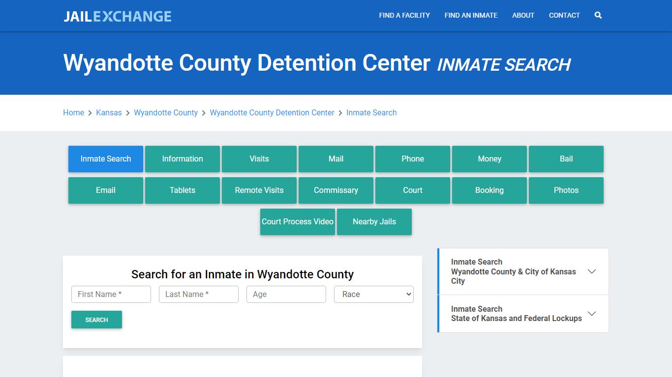 Wyandotte County Detention Center Inmate Search - Jail Exchange