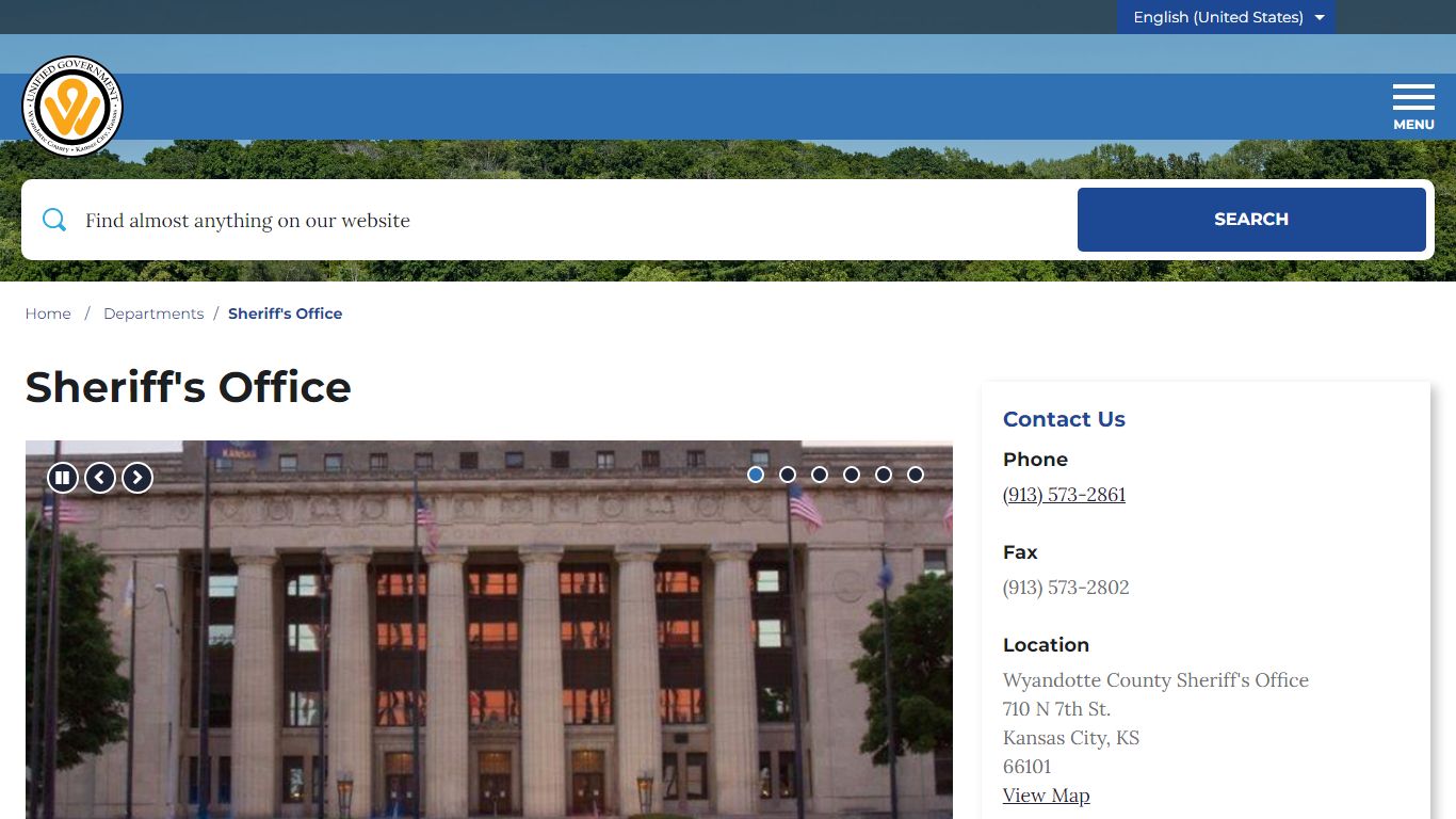 Sheriff's Office – Unified Government of Wyandotte County and Kansas City